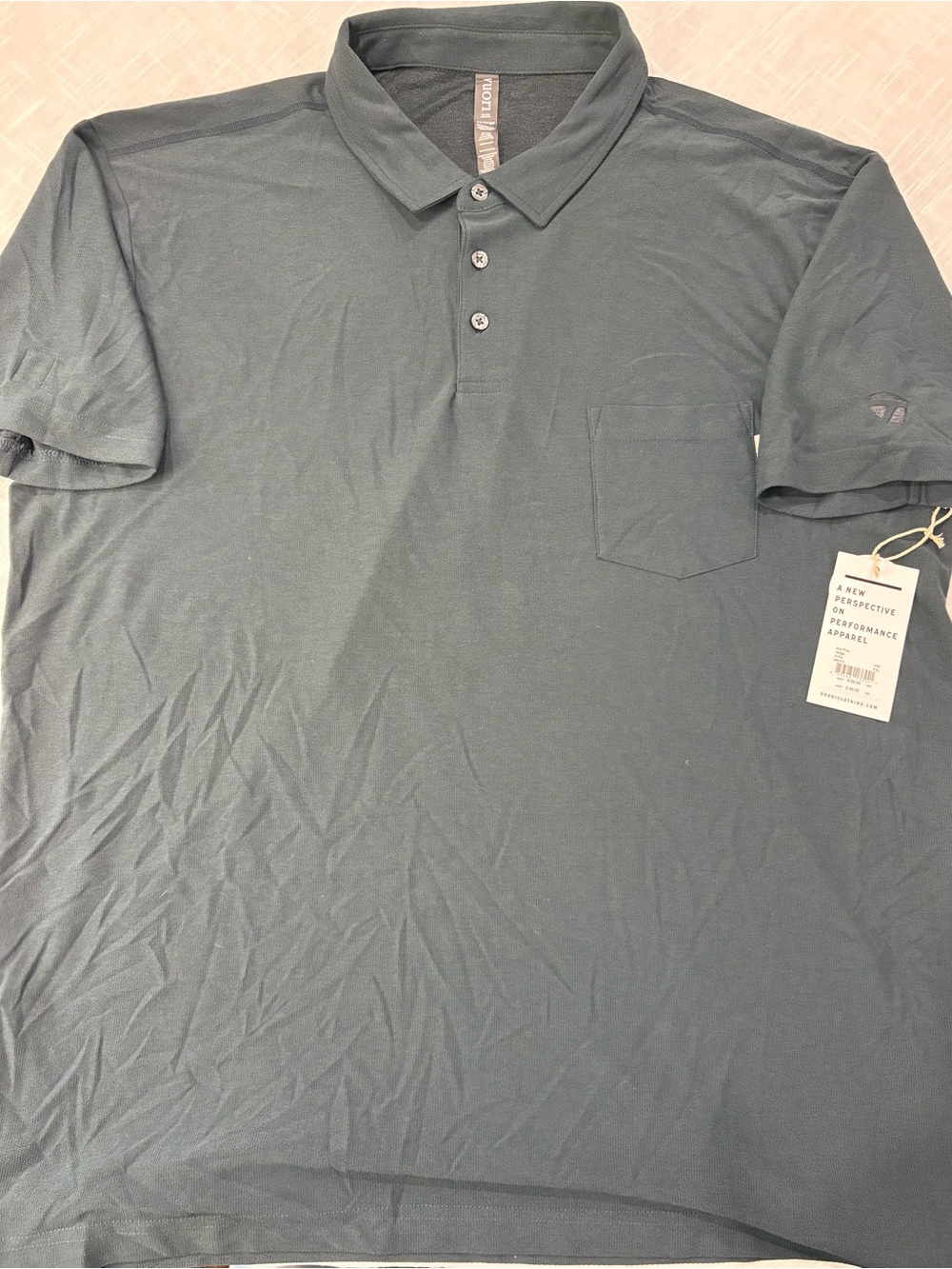 Performance Polo Shirt with Pocket - NWT
